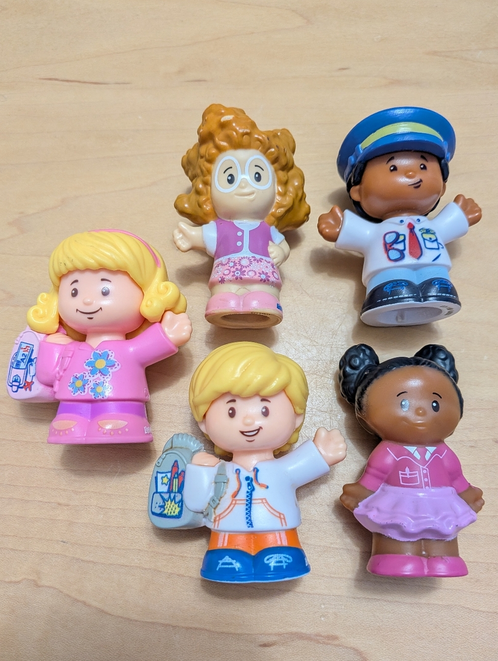 Fisher Price Little People Figures Lot Mattel Emma Sofie Kurt Eddie Tessa Toys